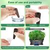 166Pcs Hydroponic Garden Accessories Pod Set Reusable Plant Pod Kit Clear Hydroponic Grow System Seed Pod Kit Garden System Home