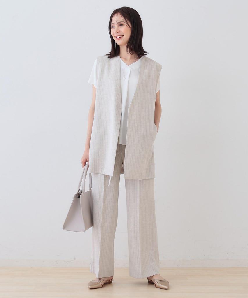 INDIVI Washable Tuck Blouse for White Size 38 12782523 Commuting, Women's, (001), (M),