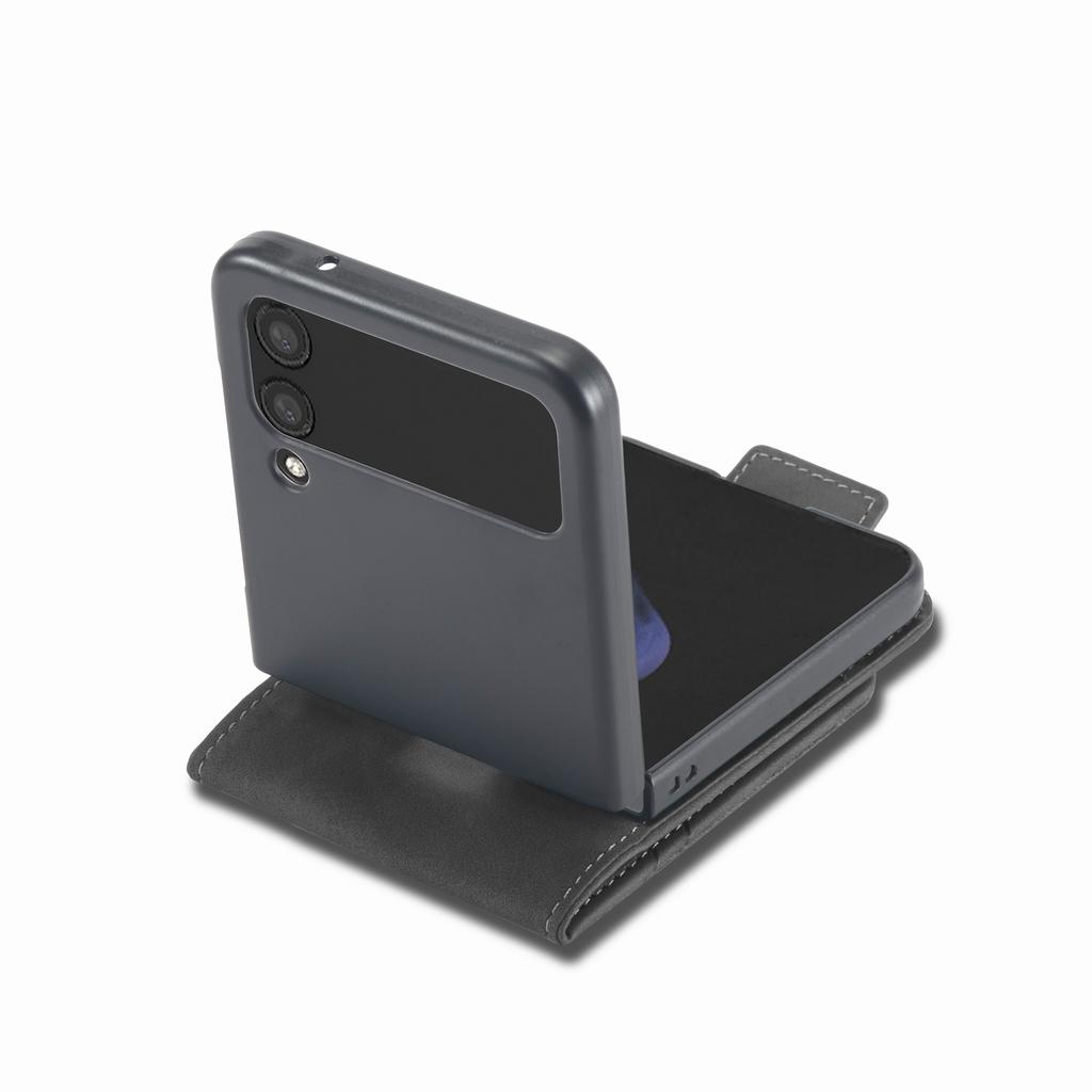 Custodia in Pelle di Lusso per Samsung Galaxy Z Flip 7 FE 6 5 4 3 5G Flip6 Flip7 Portacarte Portafoglio Borsa Copertura Protettiva Custodia