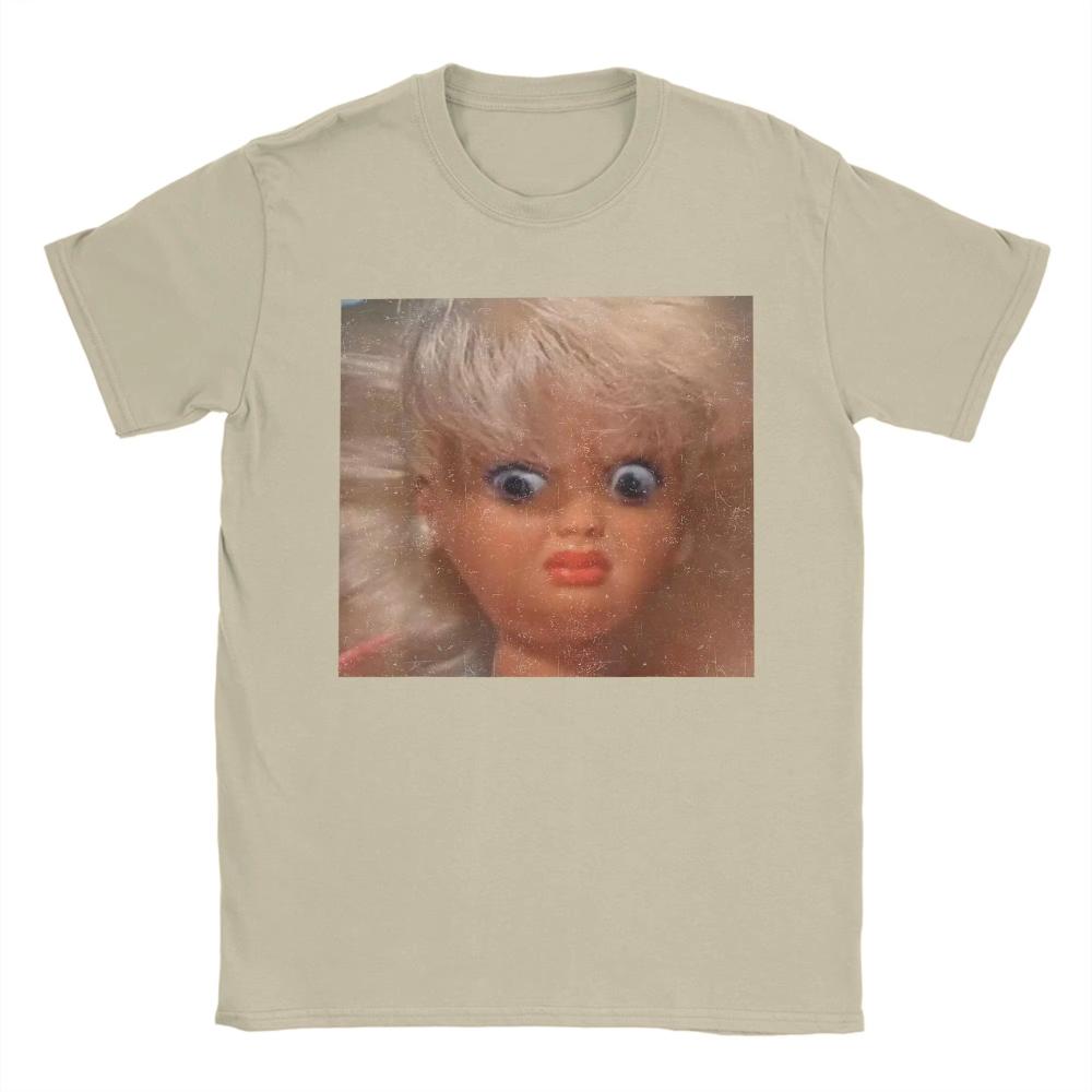 Unisex Women Disgusting Doll Face Meme Printed T Shirts Cotton Clothes Awesome Short Sleeve Crewneck Tees Plus Size Unisex TShirts