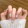 Wearing Nail Advanced Sense Spring and Summer Flash Diamond Butterfly Handmade Nail Piece Spice Girl Wearing Nail Piece