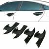 Carbon Fiber 4X Exterior Door Handle Bowl Cover Trim For Honda Civic 2016-