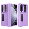 Luxury Matte Hinge Protection Case for Samsung Galaxy Z Fold 7 6 / Z Fold 5 Shockproof Armor Cover with Small Screen Glass Film