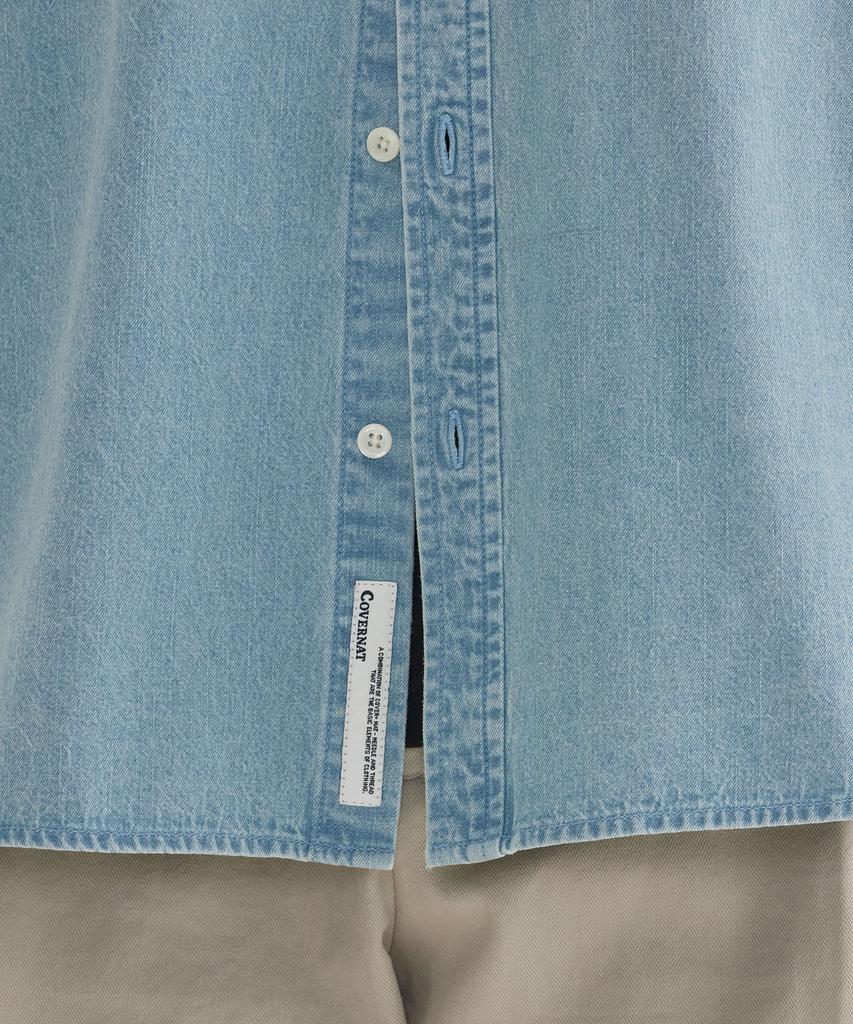COVERNAT Basic Denim Shirt Blue