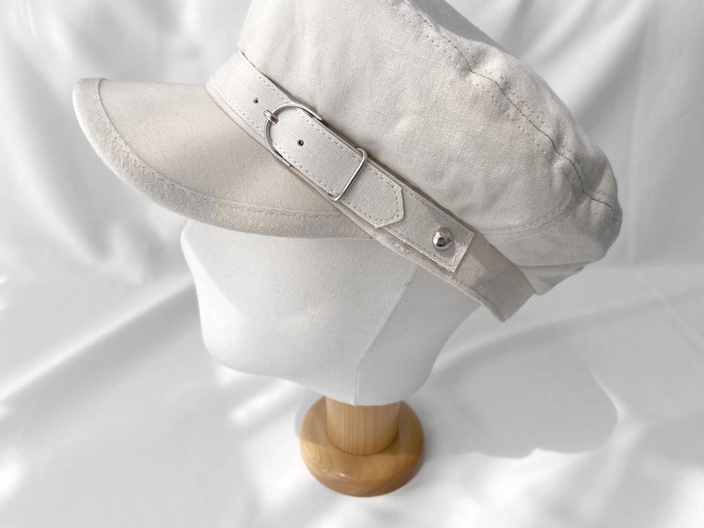 Women's Fall/Winter Linen Belt Sailor Hunting Cap Bread Hat