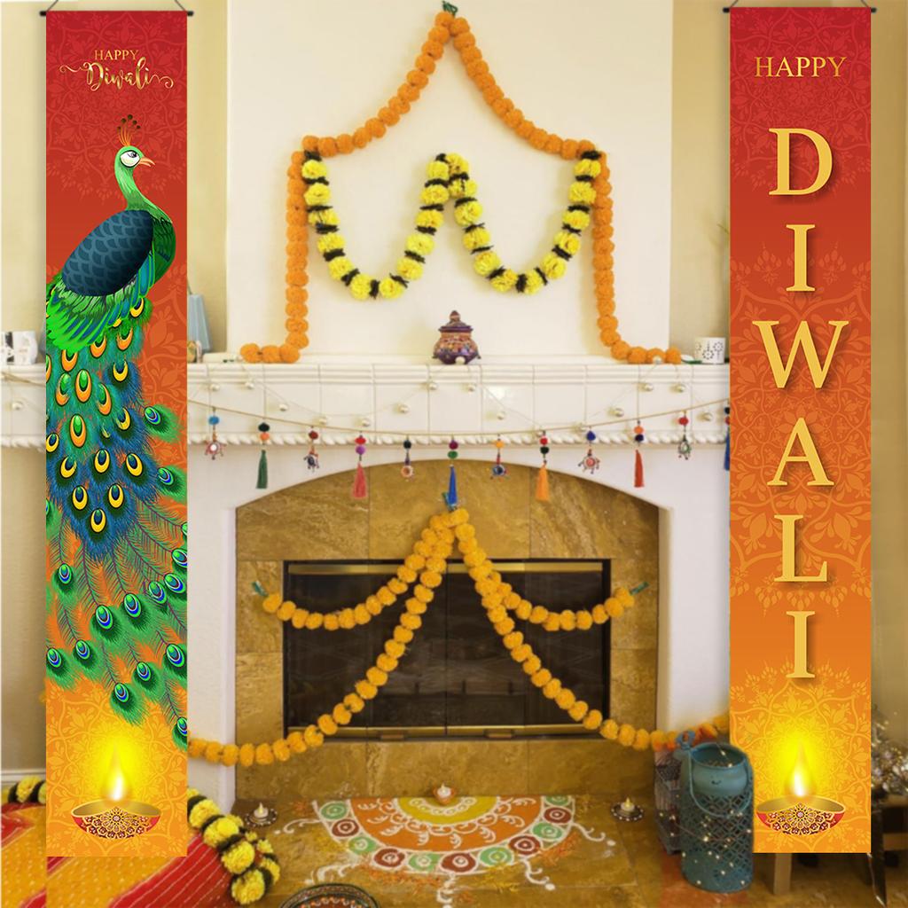 Diwali Party Decoration Couplets Hanging Flags India'S Festival Of Lights Party Decoration Door Curtains