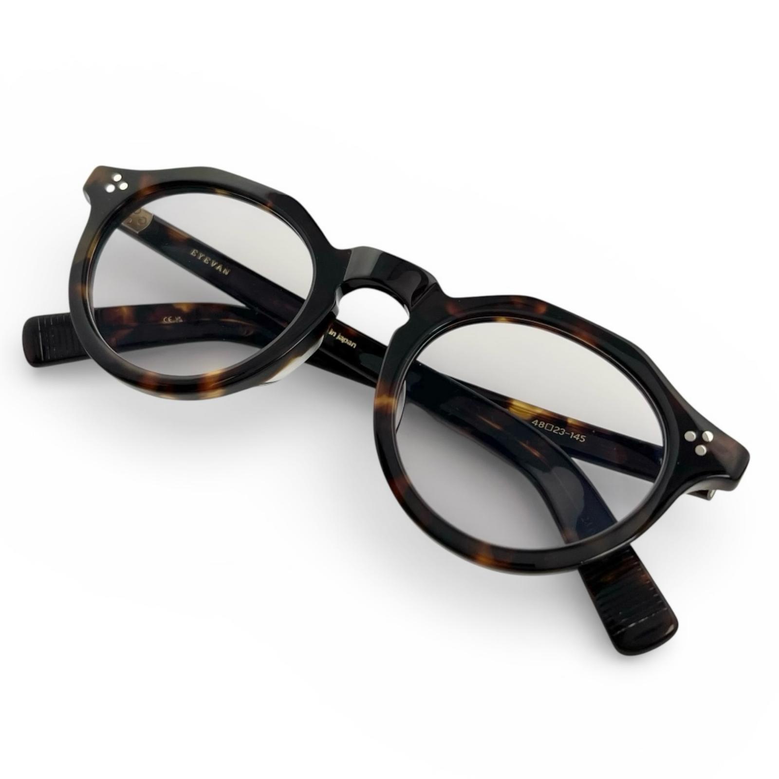 

Excellent EYEVAN sunglasses MASON Tortoiseshell pattern eyewear glasses Brown Used