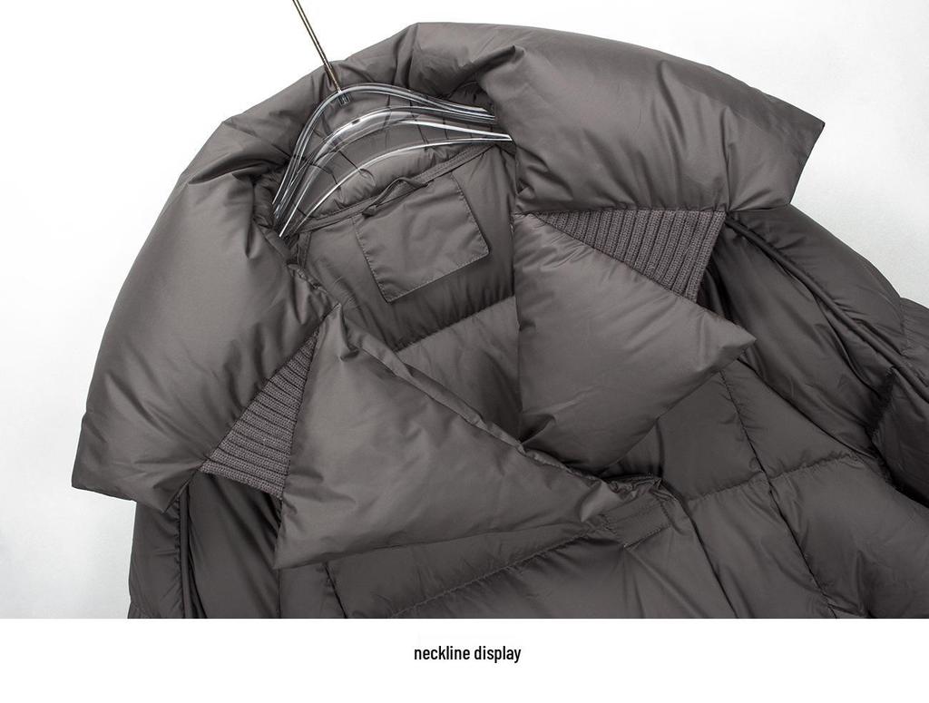 Women's Korean-Style Long Down Jacket - 2026 Winter Fashion, Thick, Loose Over-the-Knee Puffer, Trendy Plus Size.