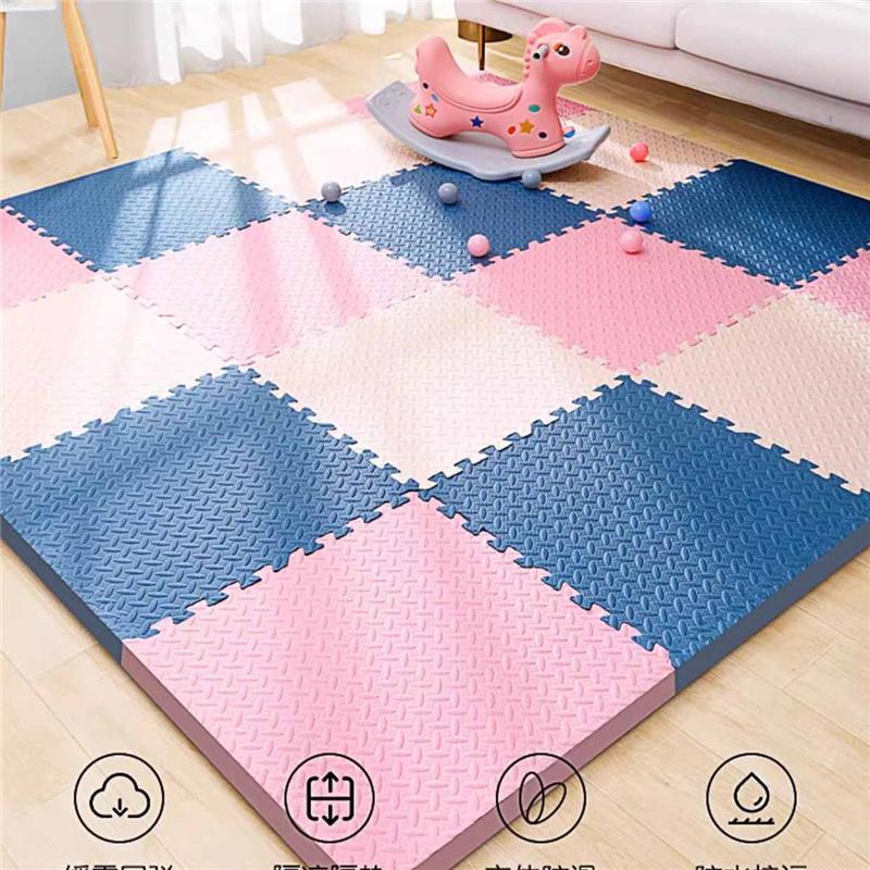 10 ks 30x30cm Extra silná voděodolná pěnová podlahová hrací podložka Protiskluzová bezpečnostní puzzle podložka Dekorace obývacího pokoje ložnice Sestavitelné koberce