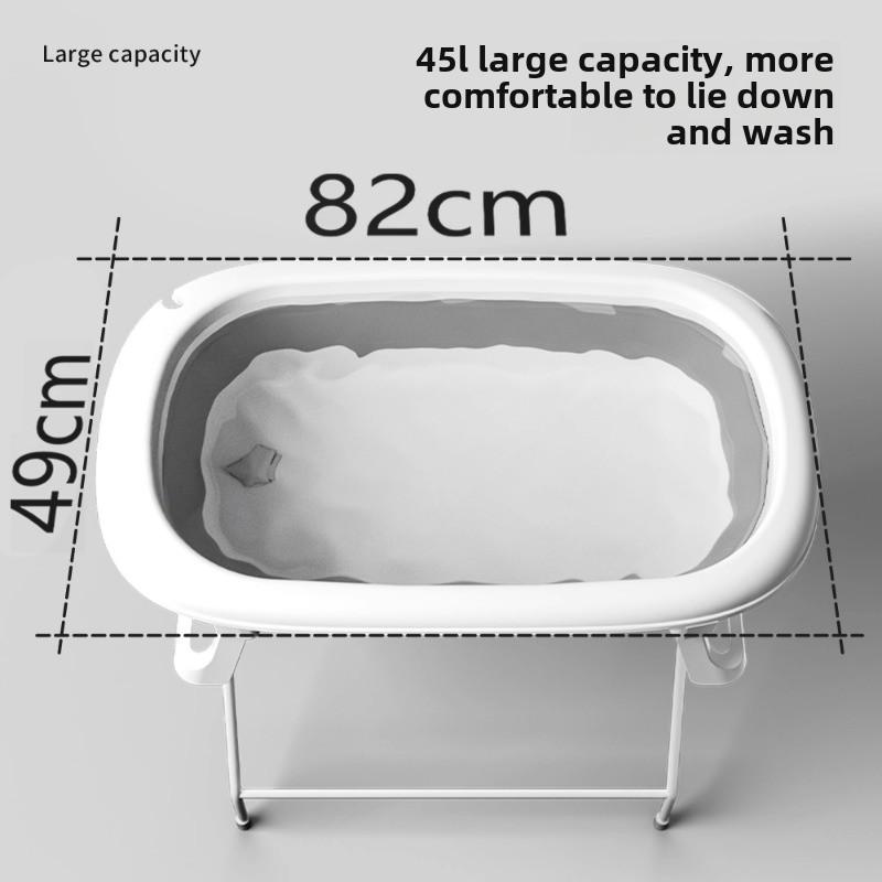 Foldable Pet Bathtub Without Bending Down Dog Supplies Cat and Dog Heighten Bathtub with Elevated Bracket Bathing Table