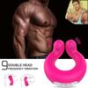 Penis Cock Ring Vibrator Doppel Kopf U Form Vibrator Anal Vagina Massage Penis Ring Erwachsene Sex Spielzeug für Mann Frau paar