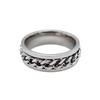 Personalized Men'S Rotatable Chain Titanium Steel Ring Niche Decompression Open Bottle Beer Ring