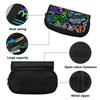 Pencil Pouch Double Layer 300D Polyester Zipper Closure with Dual Compartments for Pens Ruler Eraser Scissors for Office School