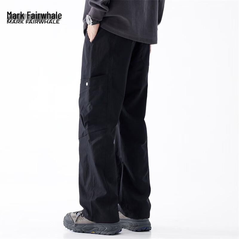 MARK FAIRWHALE Men's American Style Multi-Pocket Cargo Pants