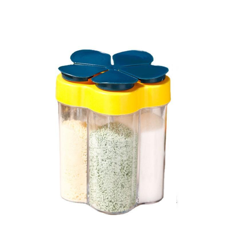Creative 5 In 1 Seasoning Jar Household Moisture-Proof Spice Rack Outdoor Camping Seasoning Bottle Kitchen Gadget