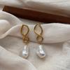 Classic Simple Metal Pearl Earrings, Earrings, Niche High-End Elegant Earrings, Light Luxury, Personalized Charm, Versatile And Elegant
