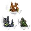 DIY Aquarium Fish Tanks Artificial Resin Rockery Plant Ornament Landscape Decors