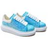 (WMNS) Alexander McQueen Oversized Sneakers Glitter Heavenly 'Blue' Women's 558944W4T634543