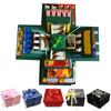 1 Set explodierende Geschenkbox 5 Lagen 55cm Weihnachts-Geldbox Papier Feiertag zum Aufbewahren von Snacks Süßigkeiten Bargeld Geburtstag Hochzeit Party