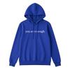 Unisex Oversized Hooded Sweatshirt With Letter Print Fleece Lined Kangaroo Pocket Long Sleeve Streetwear Top