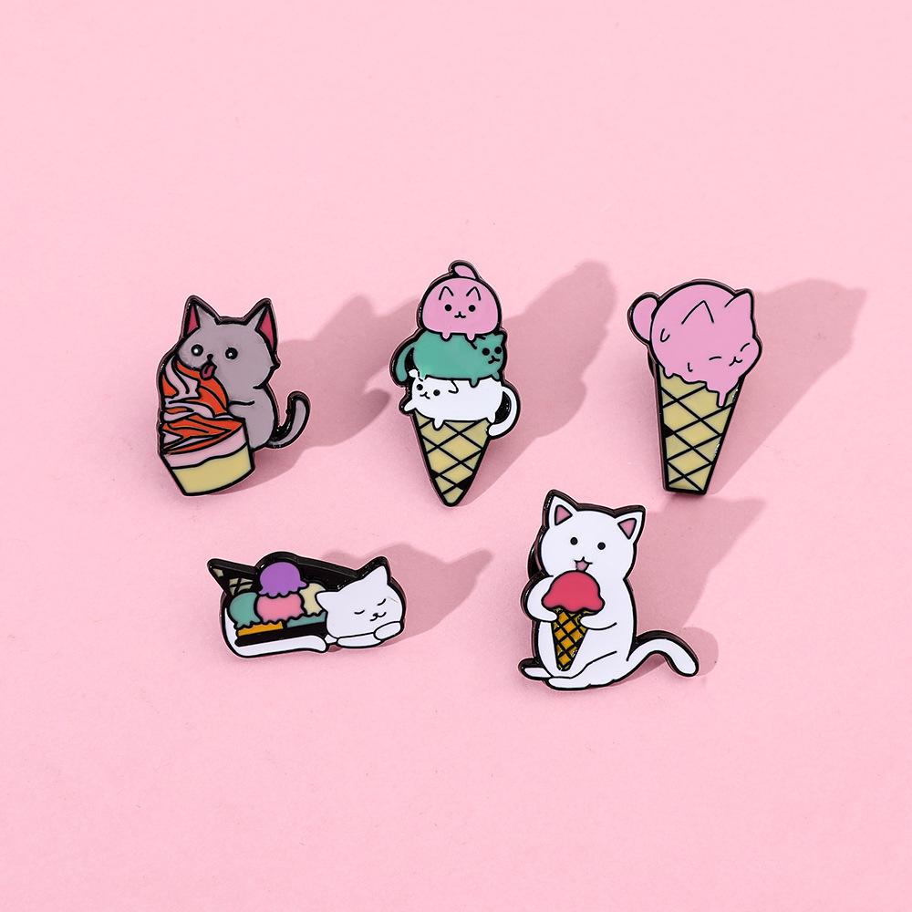 Cartoon Trendy Cat Brooch Pin Unique Personal Style Ideal For Fixing And Waist Cinching