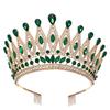 Baroque Queen Large Crystal AB Crowns For Bridal Women Girls Wedding Tiaras Diadem Comb Princess Party Hair Dress Jewelry