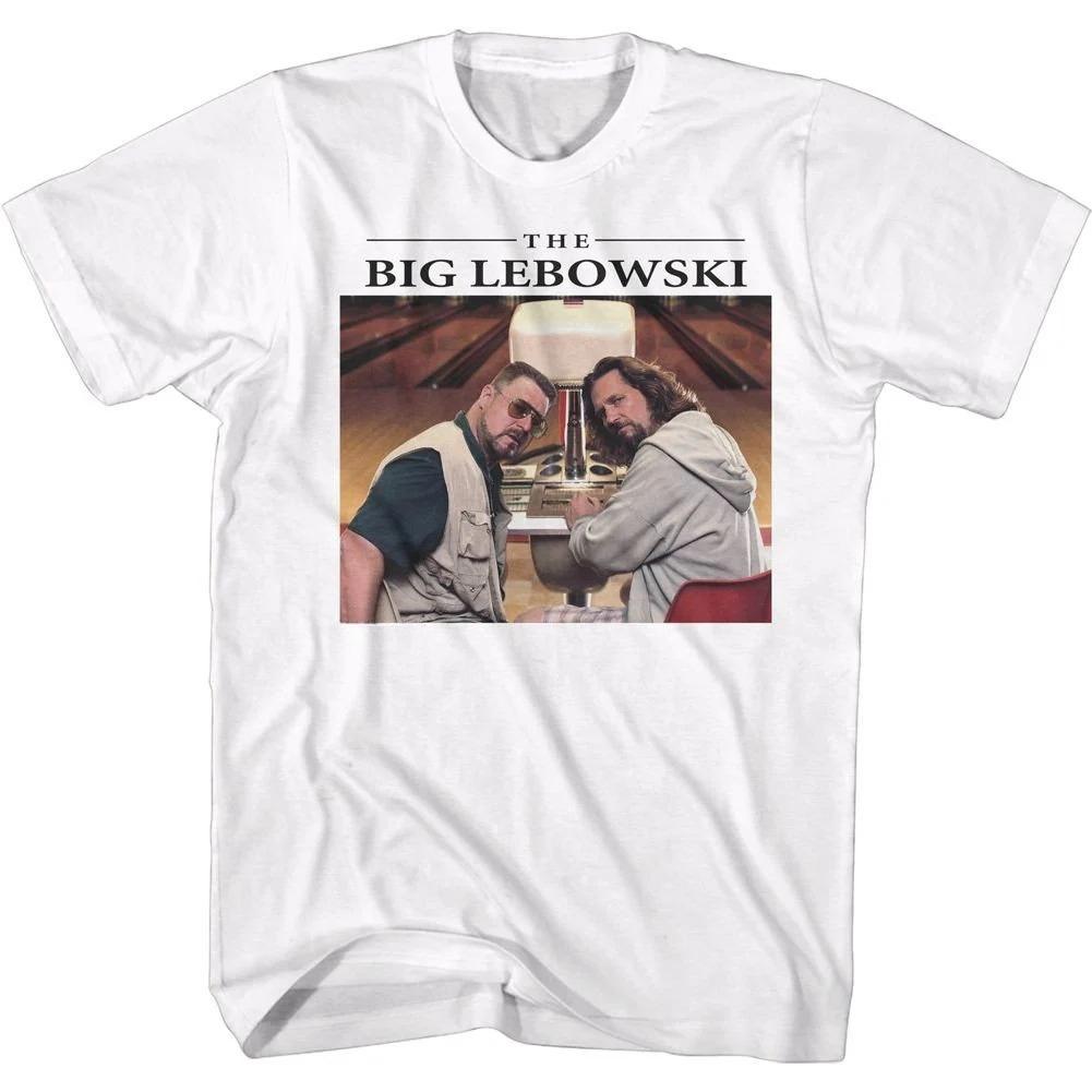 The Big Lebowski Simple Dudes White Adult TShirt Summer Unisexs and Womens Loose and Breathable Cotton Tshirt S