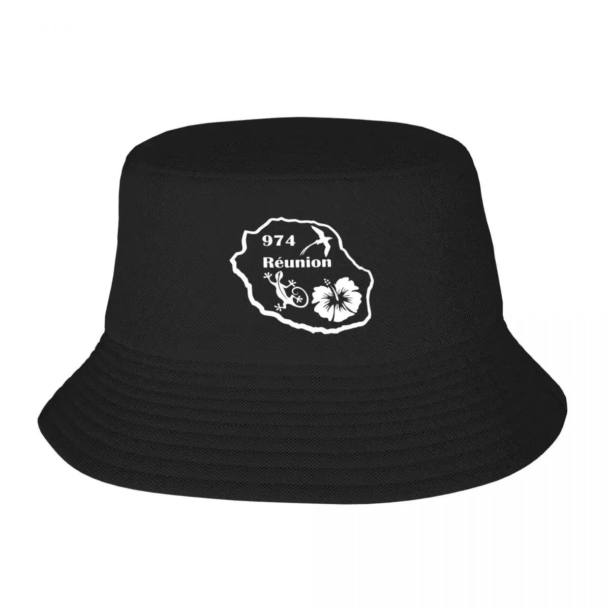 New Custom Reunion Island Bucket Hat Unisex Women Outdoor Sun Summer Camping Cap Bucket Hat