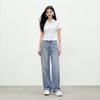 Women's Mid-High Waist Straight-Leg Jeans