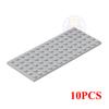 10PCS 6X14 Dots Base Plate Classic MOC DIY City Figures Building Blocks Bricks Parts Compatible with 3456 Children Toys Gift