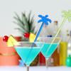 25 Pcs Juice Stirrers Neon Palm Tree Coffee Swizzle Stick Cocktail Drink Wooden