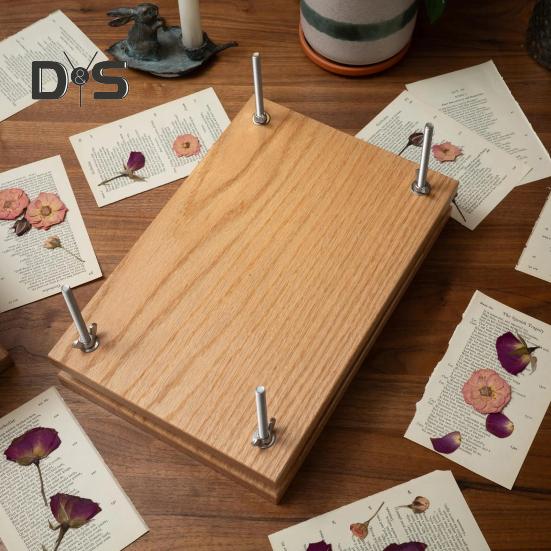 Presă Mare pentru Flori Presă Ajustabilă pentru Plante Instrument pentru Conservarea Florilor Instrument DIY pentru Presarea Florilor Uscate Cadou pentru Copii Iubitori de Natură
