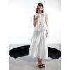Sancai 2025 Spring Pleated Babydoll Blouse & Skirt Set