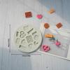 Mehrzweck Kleines Keks Silikonform Set Sicher für Süßigkeitenherstellung Kuchen Dekorieren Polymer Clay Eiswürfelform