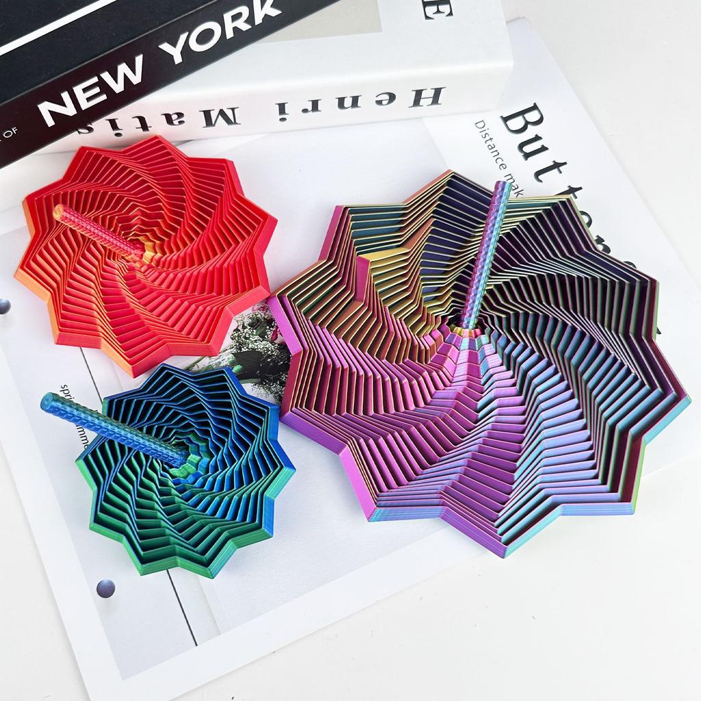 Octagonal Fidget Fidget Octagonal Toy 3D Printing Geometric Illusion Antistress Fidget Toys For Stress Sensory Party Games