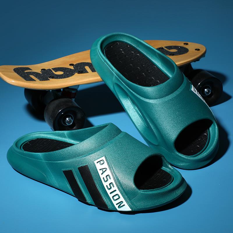 

Мужские новые толстые подошвы нескользящие прочные модные сандалии повседневные уличные модные универсальные шлепанцы 44/45