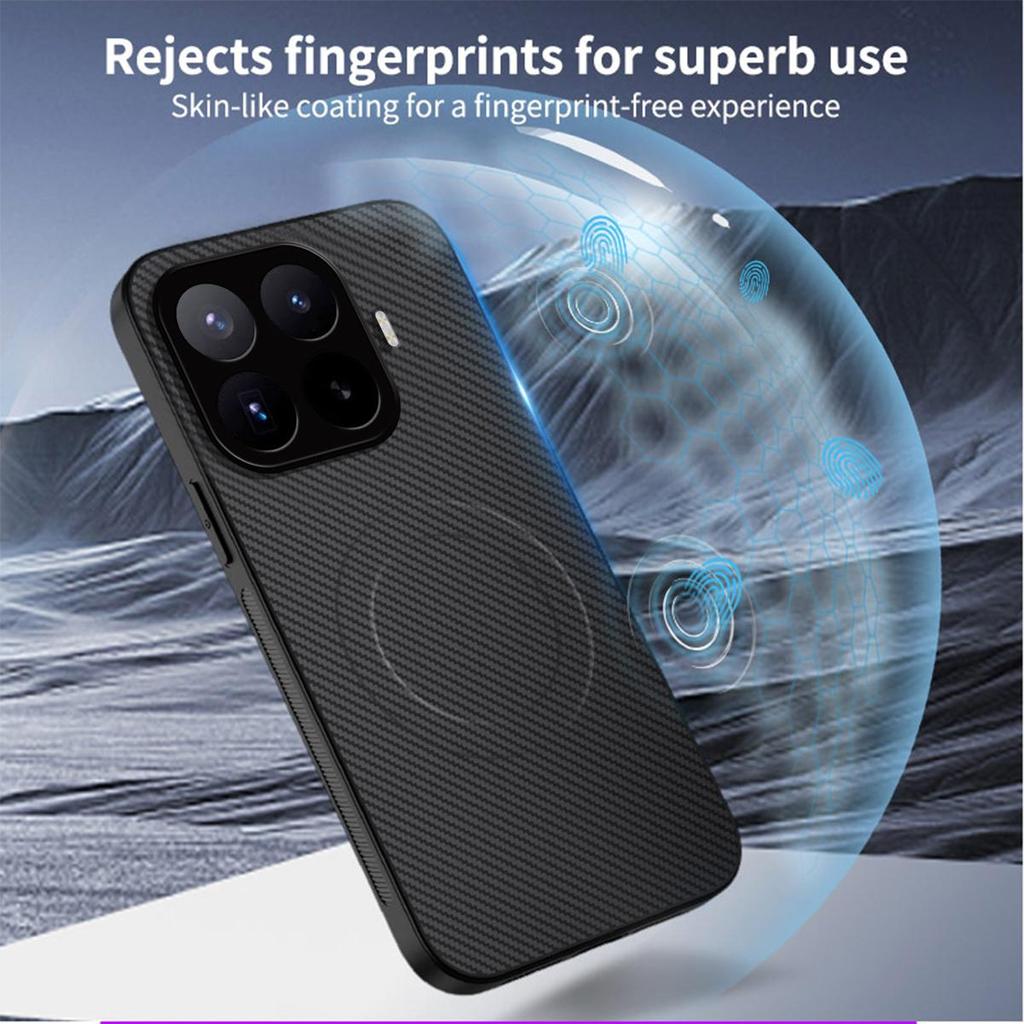 Carbon Fiber Texture TPU Phone Case for Xiaomi 17T Pro,17T Shockproof Soft Cover
