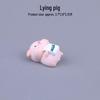 Creative Piggy Resin Ornament for Car and Office Decor