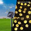 Solar String Lights Outdoor Crystal Globe Lights Waterproof Solar Festoon Fairy Light For Garden Party Decor