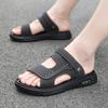 Léto Muži Kožené sandály Volný čas Letní boty Mužské Plážové boty Pohodlné Pánské Boty Outdoor Muži Římské sandály Žabky Pantofle Skluzavky