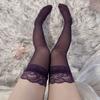 Sex underwear women's sexy transparent lace stockings thigh socks European and American hand-torn sex stockings