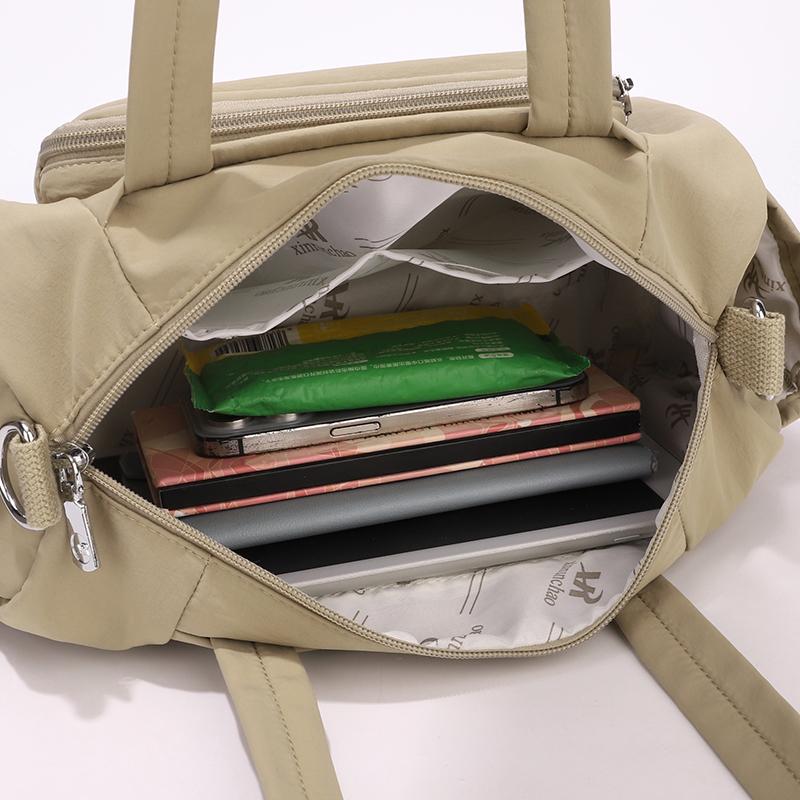 Solid Color Large Capacity Shoulder Bag Women's Tote Bag