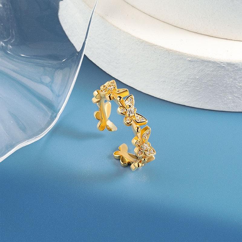 Lindon – bague classique en alliage de cuivre et Zircon, bijoux pour dames, cadeau de fête de promesse de mariage