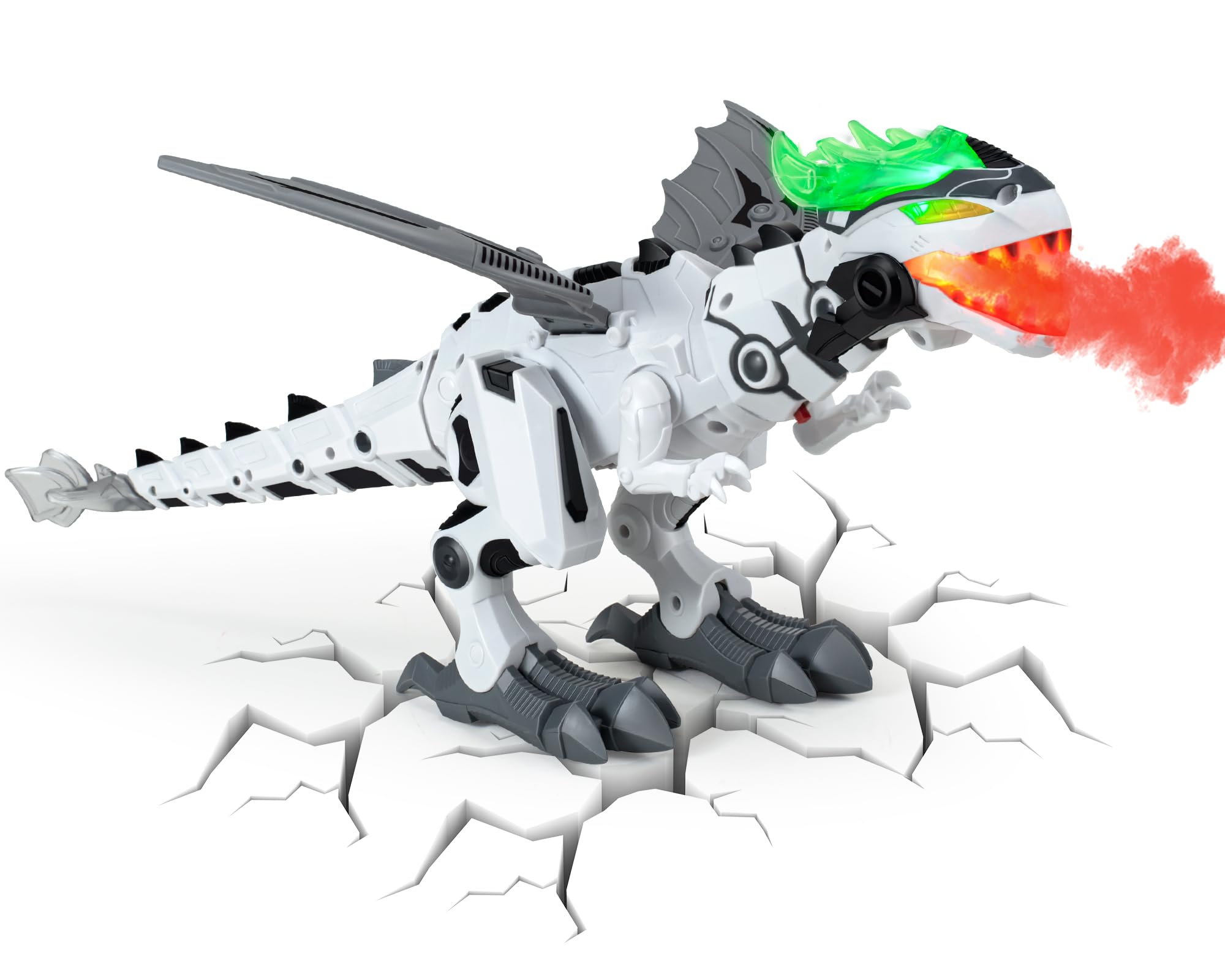 

Игрушка-робот Электрическая Электрическая игрушка Огни Для подарка на день рождения Рождество Динозавр, Животное, Детская модель, Вверх, Ходит, Распыляет, Электронная, Чувствительная к касанию,