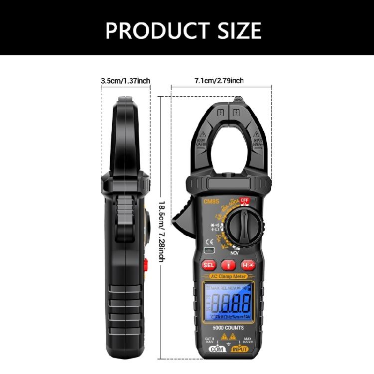 Multifunction Digital Clamp Multimeter Laboratory Research Instrument ABS for Diverse Electrical Parameters Detection