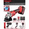 DELIXI High Power Digital Brushless Lithium Angle Grinder CN plug (adapter included)