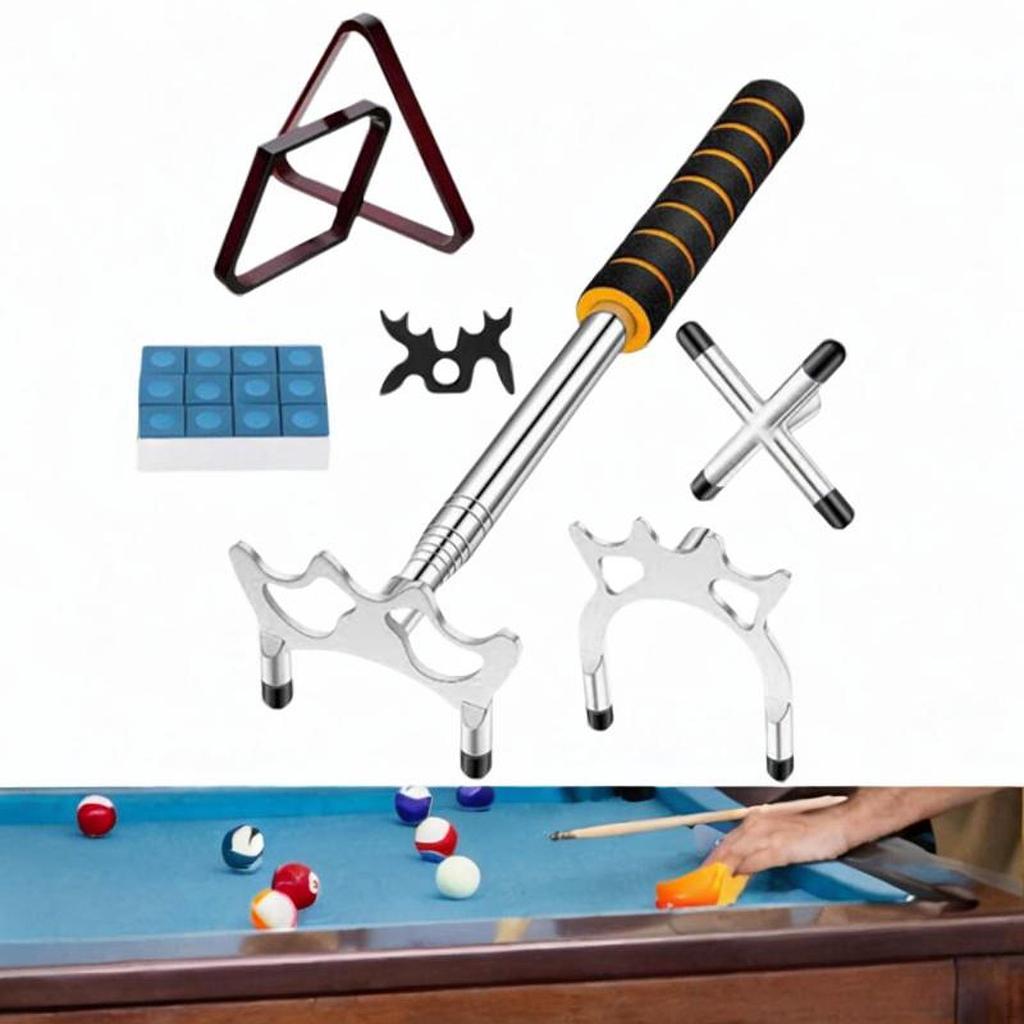 Extendable Pool Cue Bridge Kit for Improved Billiards Play