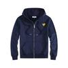 HEYPLAY Peach Heart Japanese Streetwear Unisex Hooded Zip-Up Sweatshirt
