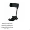 RearFacing Mirror Phone Holder Hands Mount Adjustable Black