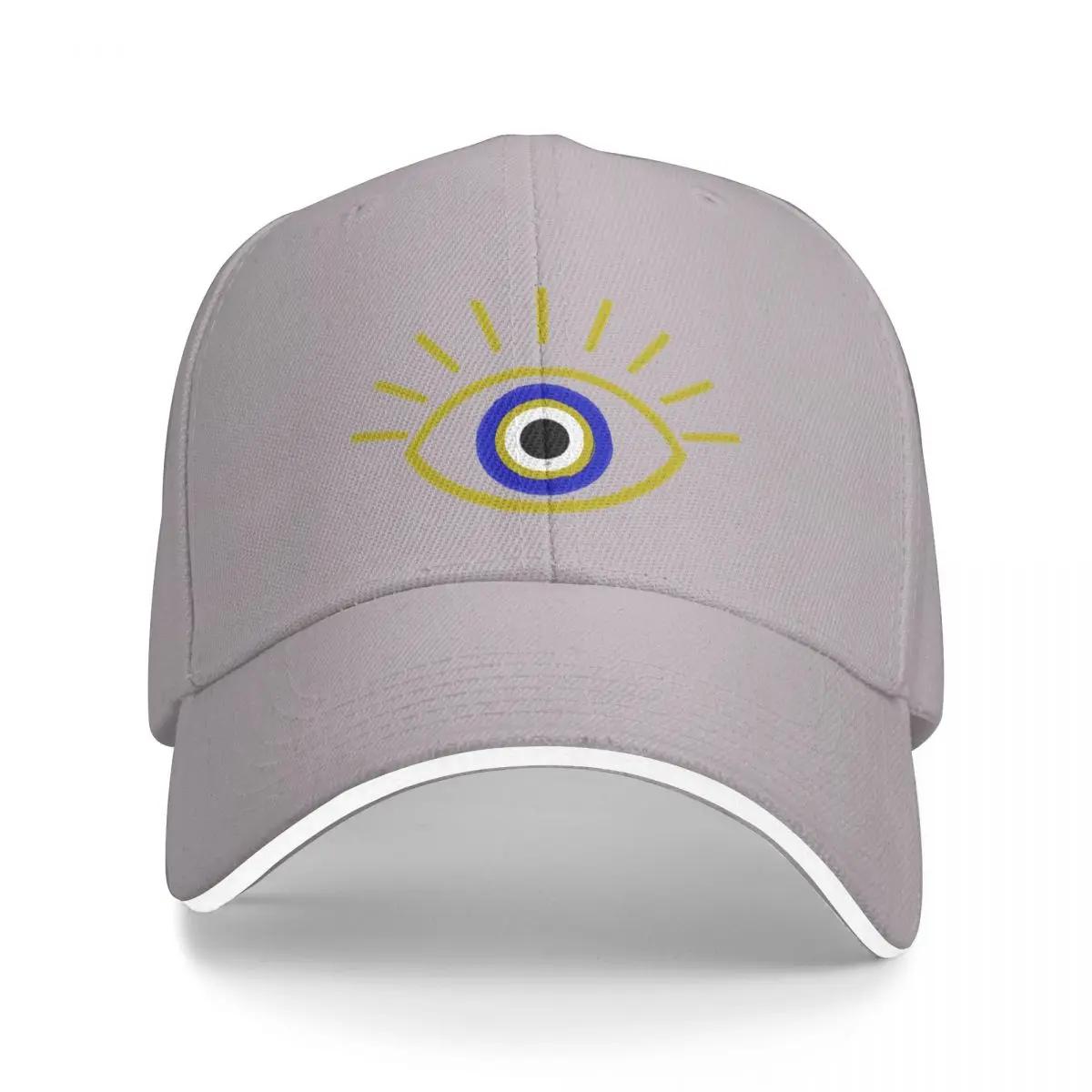 Gorra De Béisbol Con Diseño De Mal De Ojo Para Hombre Y Mujer Gorro Negro Personalizado Ajustable A La Moda Estilo Bohemio